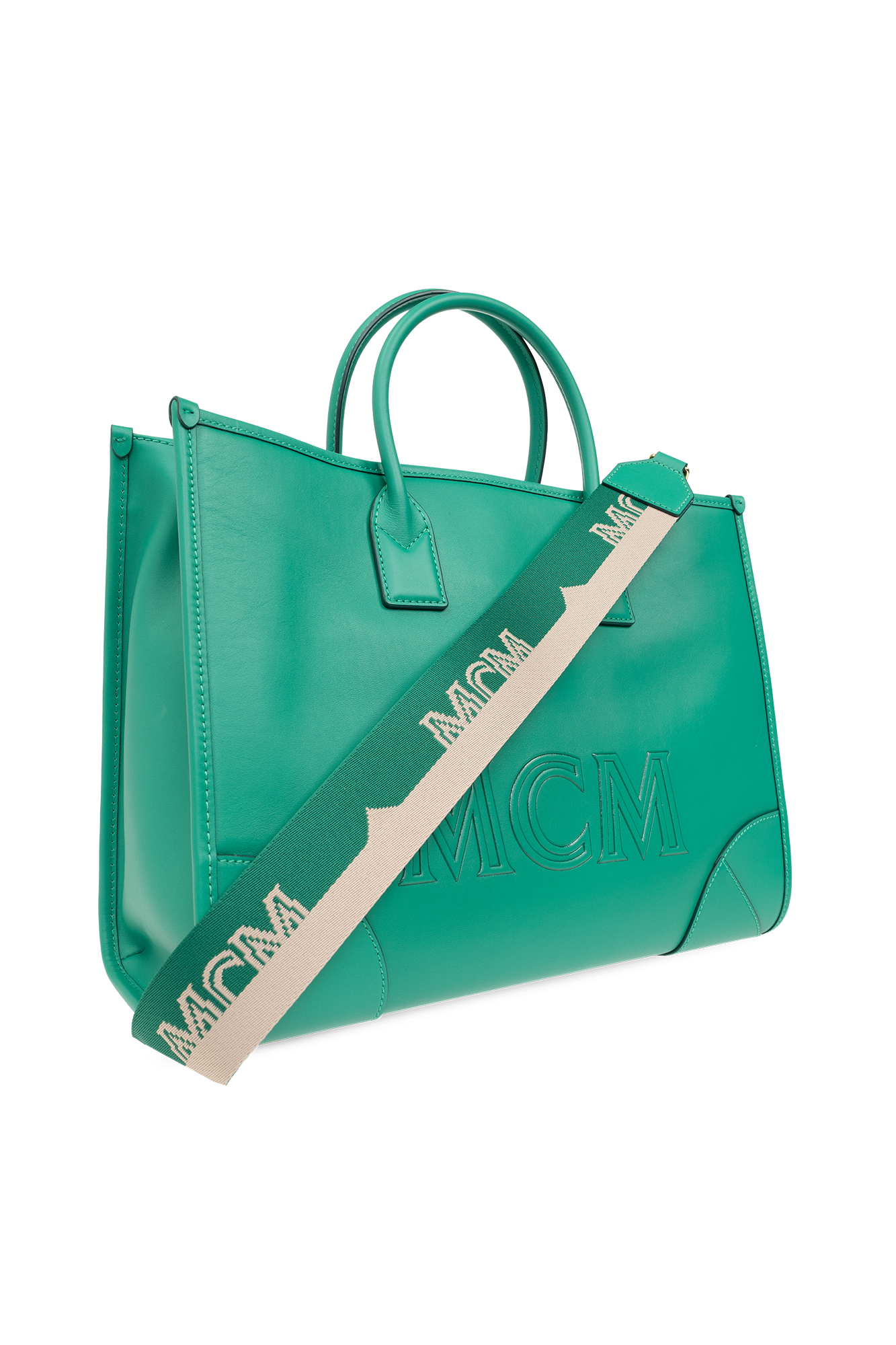 Green mcm outlet bag